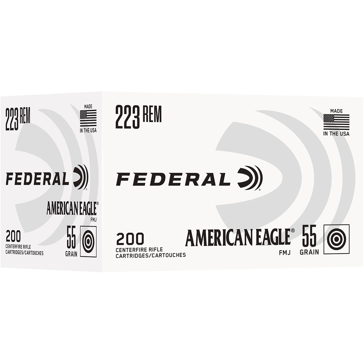 American Eagle 223 Rem 55gr FMS 3240 FPS 500/Box