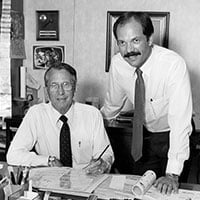 Bob & Frank Brownell look over the catalog.