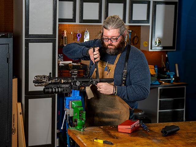 Gunsmith Assembling AR-15