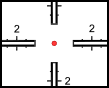 Center detail of NOMR Reticle