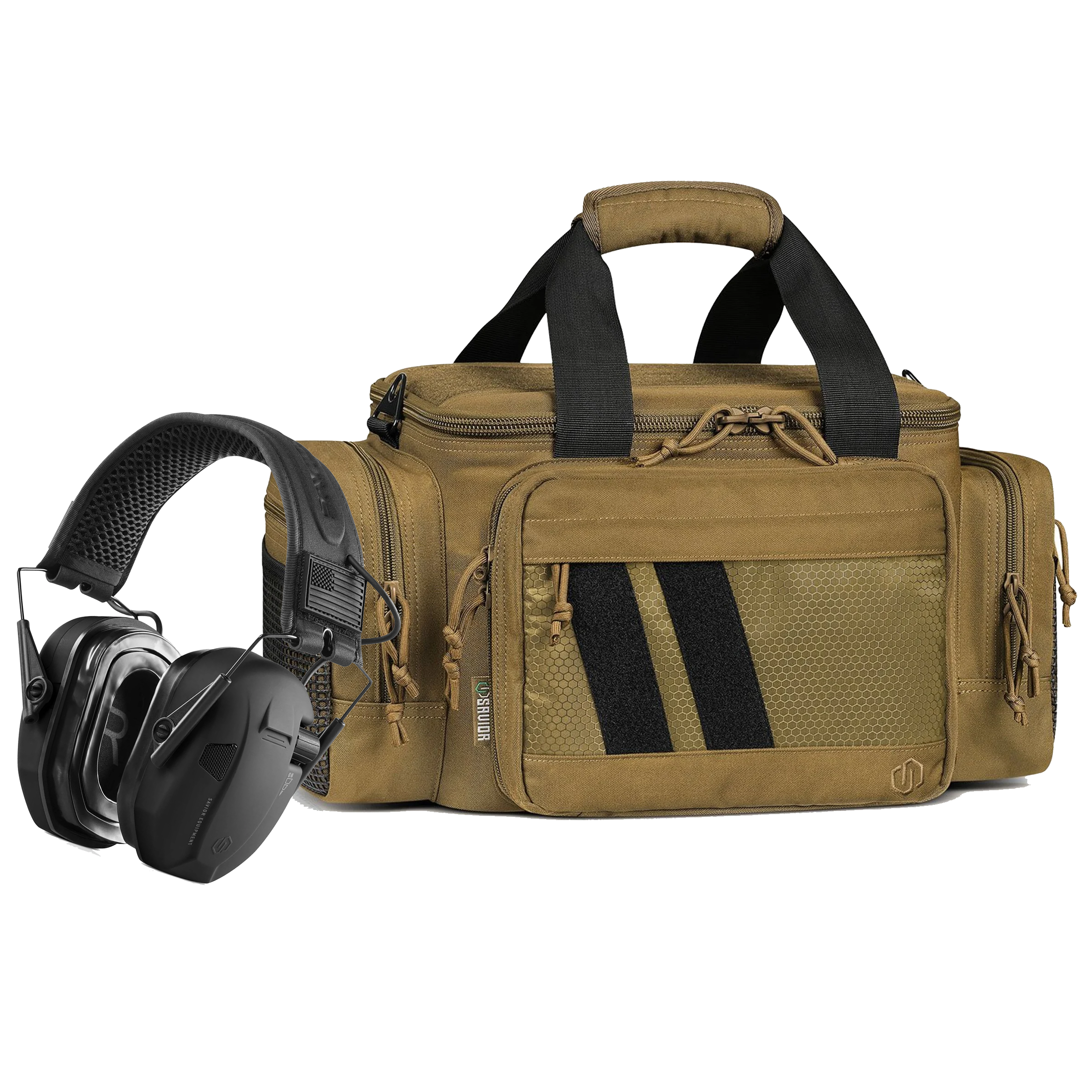 SAVIOR RANGE BAGS & APOLLO ELECTRONIC MUFFS COMBO
