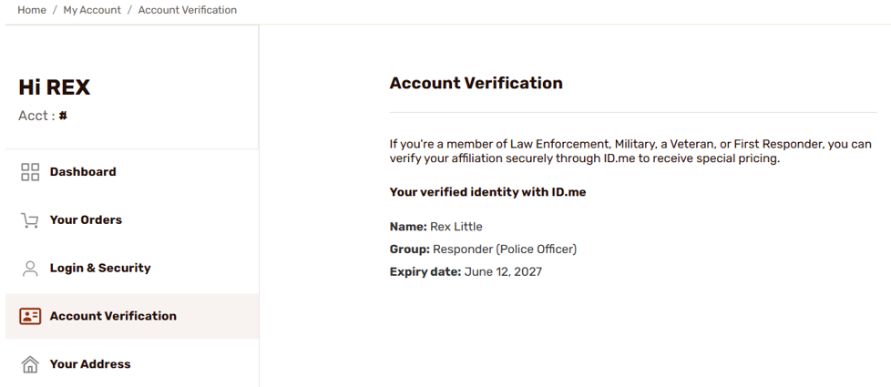 Account Verification