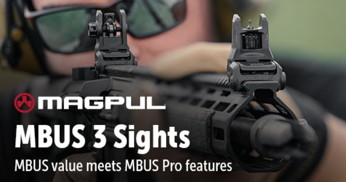 MBUS 3 Front & Rear Sight Set FDE | Brownells