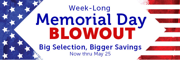 Memorial Day Sale - Ends 5/25/2019