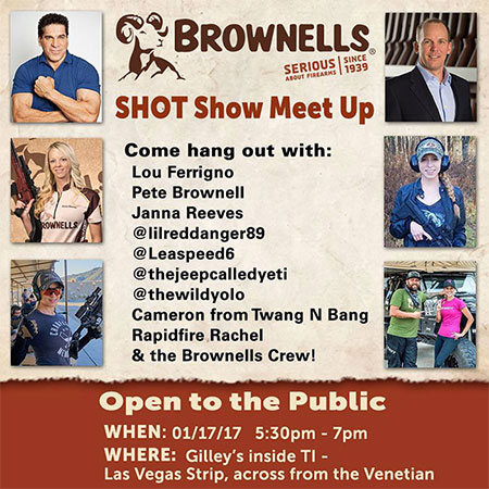 Brownells Shot Show 2017 Meet Up Flier