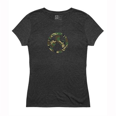 Woodland Camo Icon Tri-Blend T-Shirt Md Charcoal Heather . 