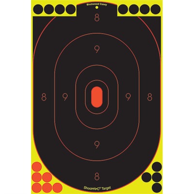 Birchwood Casey Shoot-N-C 1" Orange & Black Dot Targets 