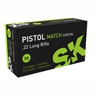 PISTOL MATCH SPECIAL AMMO 22 LONG RIFLE 40GR LEAD ROUND NOSE