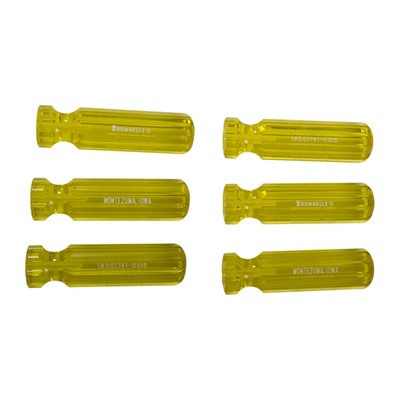 Brownells Molded Plastic Tool Handles - 6, Yellow L2 Model