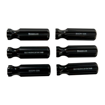 Brownells Molded Plastic Tool Handles - 6, Black L5 Model