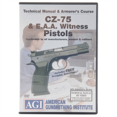 Agi Cz-75 & Eaa Witness Technical Manual & Armorer's Course Dvd