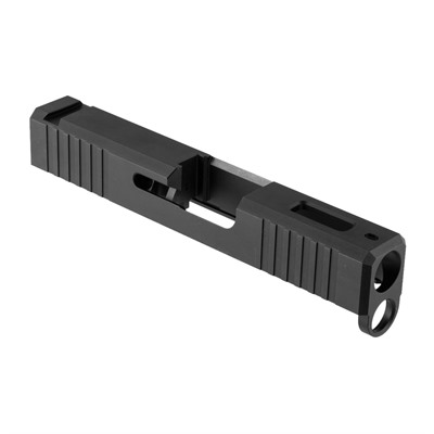 Brownells Slide For Glock G43 - Iron Sight Slide +window For Glock 43 Stainless Nitride
