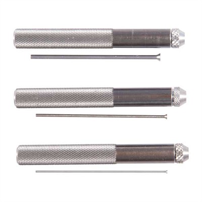Brownells Gunsmith Replaceable Pin Punch Set - Replacement Pin Punch Set Of 3, W/2-1/2