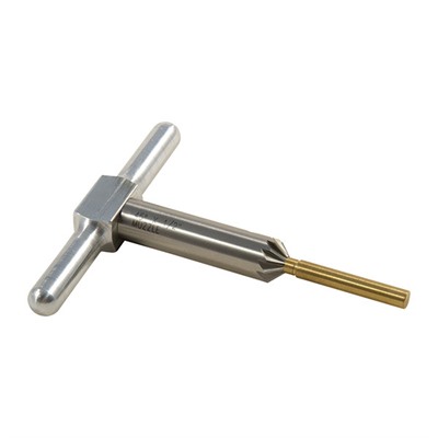 Brownells 45° Muzzle/Cylinder Chamfering Cutter & Brass Pilot - 45° Cutter & Brass Pilot Fits .22 Rf Muzzle (.211