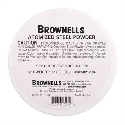 Brownells Atomized Metals 12 Oz Atomized Steel