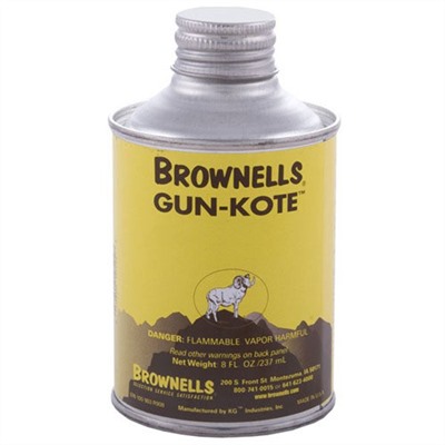 Brownells Gun-Kote Oven Cure, Gun Finish - Gloss Black, Liquid, 8oz.