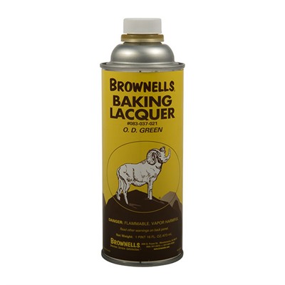 Brownells Baking Lacquer Liquid - 16 Oz. O.D. Green