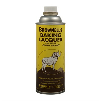 Brownells Baking Lacquer Liquid - 16 Oz. Earth Brown