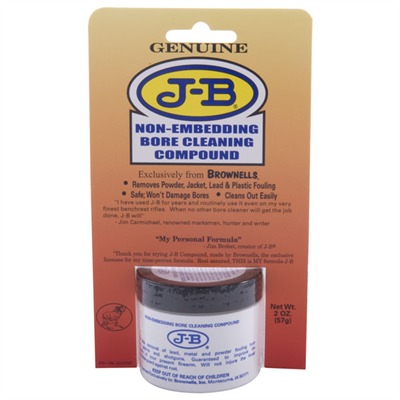 Brownells J-B Non-Embedding Bore Cleaning Compound - 1 Carton (12-2oz Containers) J-B Bore Cleaning Compound