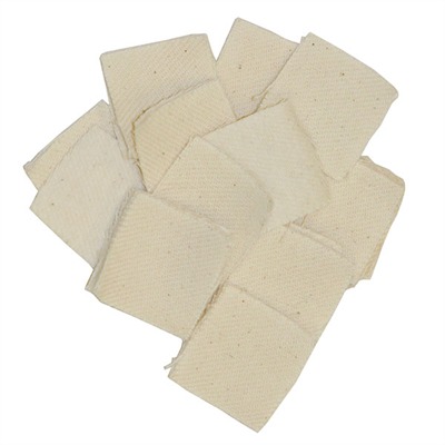 Brownells Really Heavy Duty Patches Square Fits 1 1/4" .30 .35 Cal. 100 Pak in USA Specification