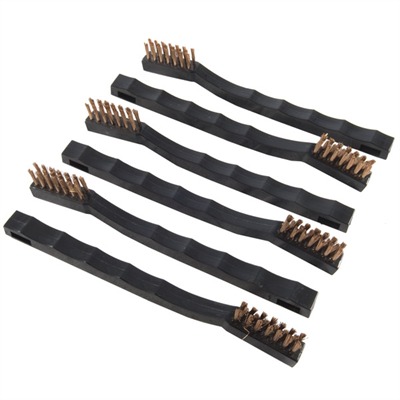 Brownells Super Toothbrushes - Bronze, Pak Of 6