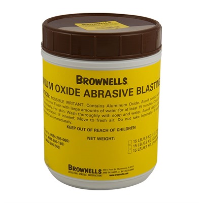 Brownells Aluminum Oxide Abrasive Blasting Grit - 6 Lbs. (2.7kg) Coarse 120 Grit
