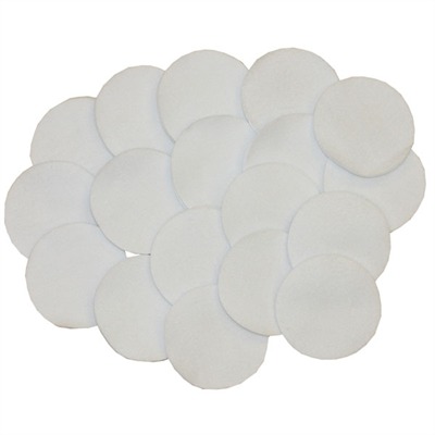 Brownells 100% Cotton Flannel Bulk Pak Round Cleaning Patches #4 Round 2 1/4" .35 Rifle 20 Gauge in USA Specification