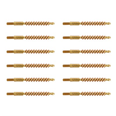 Brownells Standard Line Bronze Bore Brushes - 17 Caliber Pistol Brush 12/Pack