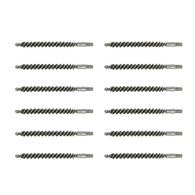 Brownells Standard Line Stainless Steel Bore Brushes - 1 Dozen S/S .22 Rifle
