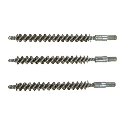 Brownells Standard Line Stainless Steel Bore Brushes - 3, S/S .243/.25 Rifle