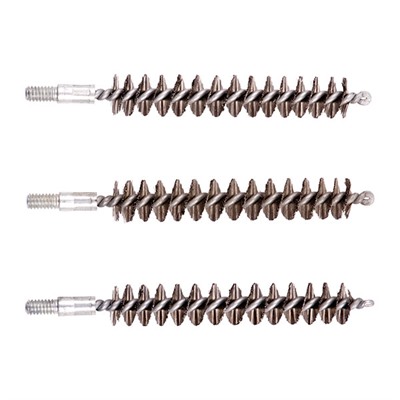 Brownells Standard Line Stainless Steel Bore Brushes - 3, S/S .375 Rifle