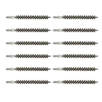 Brownells Standard Line Stainless Steel Bore Brushes - 1 Dozen S/S 7mm Rifle