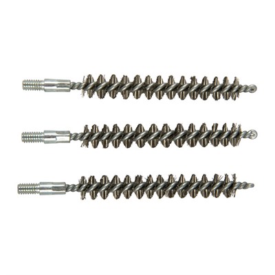 Brownells Standard Line Stainless Steel Bore Brushes - 3, S/S 8mm Rifle
