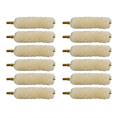 Brownells Wool Bore Mops Fits .50 Cal Per Dozen in USA Specification