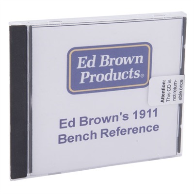 Ed Brown 1911 Bench Reference Cd-Rom