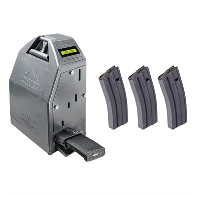 Brownells Ar-15 Asap Electronic Magazine Loader W/ 3 30-Rd Magazines