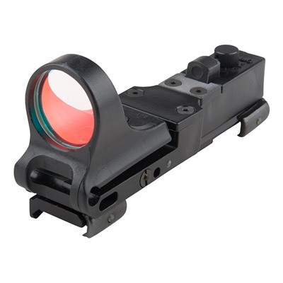 C-More Systems Railway Red Dot Sight - Railway Polymer 8 Moa Click Switch, Black