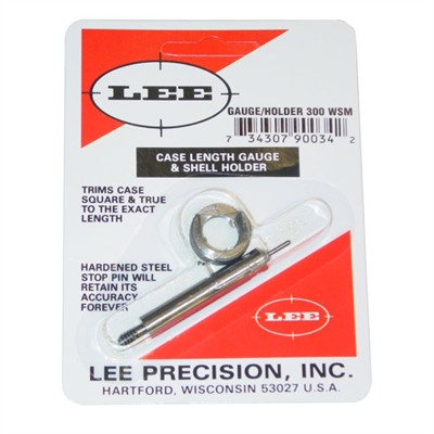 Lee Precision Case Length Gauges - Lee Length Gauge/ Shellholder, .300 Wsm