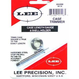 Lee Precision Case Length Gauges Lee Length Gauge/ Shellholder 22/250 Rem