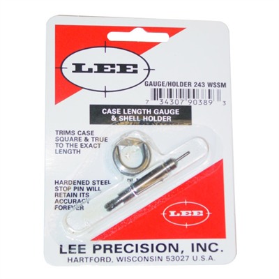Lee Precision Case Length Gauges Lee Length Gauge/ Shellholder .243 Wssm