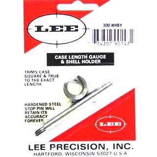 Lee Precision Case Length Gauges Lee Length Gauge/ Shellholder .300 Weatherby Mag