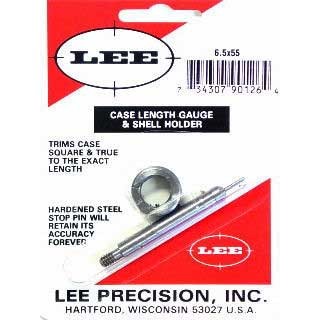 Lee Precision Case Length Gauges - Lee Length Gauge/ Shellholder, 6.5x55 Swede