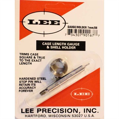 Lee Precision Case Length Gauges - Lee Length Gauge/ Shellholder, 7mm-08
