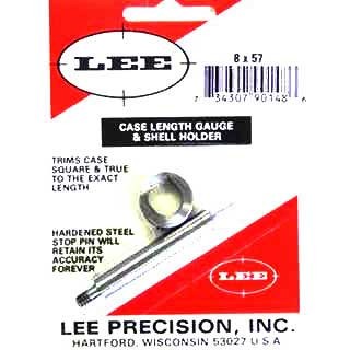 Lee Precision Case Length Gauges - Lee Length Gauge/ Shellholder, 8x57 Mauser