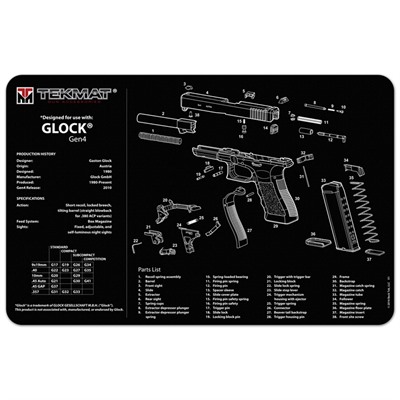 Tek Mat Pistol Gun Mats - Glock 42/43 Mat
