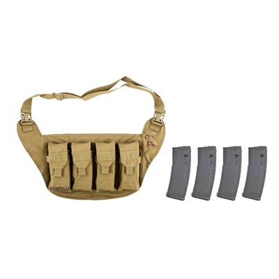 Brownells Deluxe Magazine Pouch W 4 Pk 30 Rd Pmags Deluxe Magazine Pouch Tan W 4 Pk 30 Rd Pmags