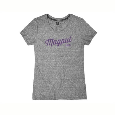 Magpul Women's Crew Neck Rover Script T-Shirts - Womens Crew Rover Script Tshirt Lg Athletic Heather