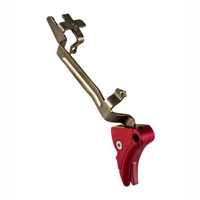 Lone Wolf Dist. Adjustable Trigger With Trigger Bar For 10/45 - Lwd Ultimate Adjustable Trigger W/ Trigger Bar 10/45 Red