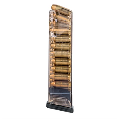 Elite Tactical Systems Group Models 22-24, 27, 35 .40 S&W Competition Mags For Glock - 22/23/24/27/35 Magazine .40 S&W 19rd Polymer Translucent