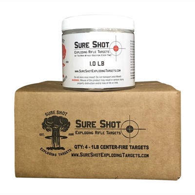 Smith Industries Sure Shot Exploding Rifle Targets - 1 Lb Exploding Rifle Targets (4 Pack)